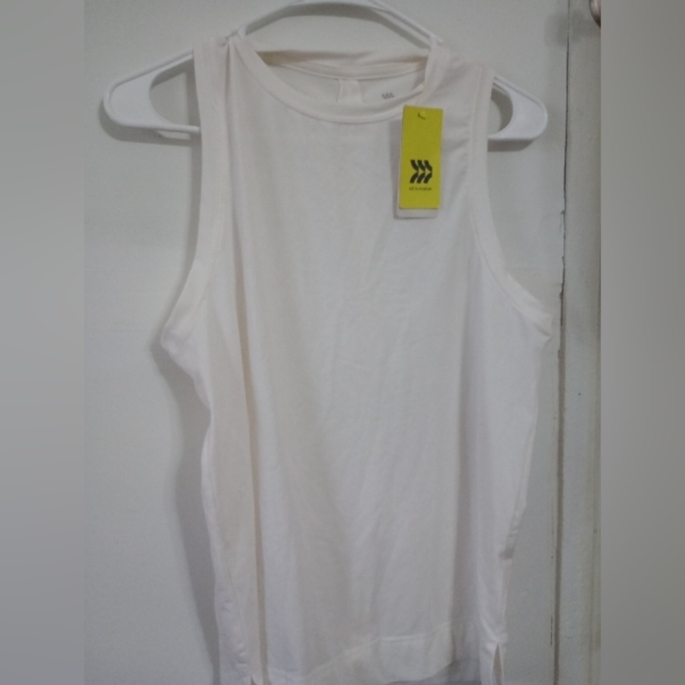 All in Motion XS white tank top women's